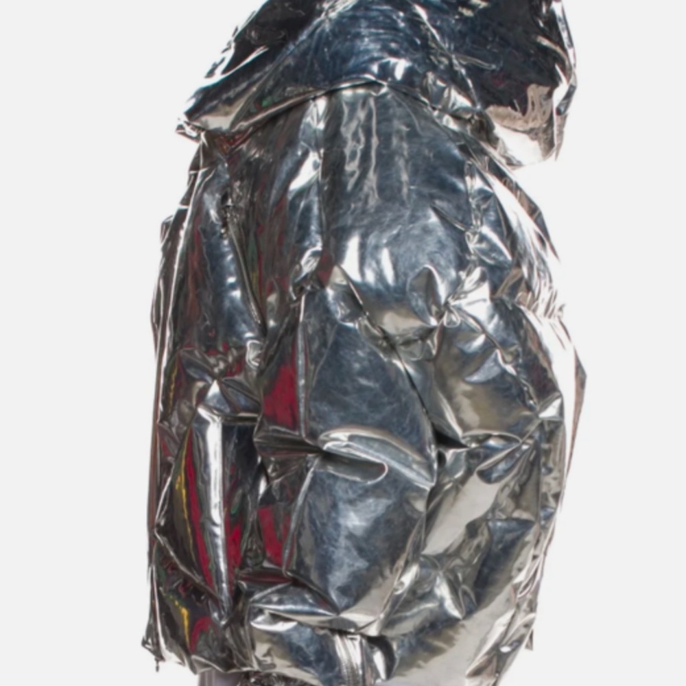 Chen Peng Silver Down Puffer Jacket - image 5